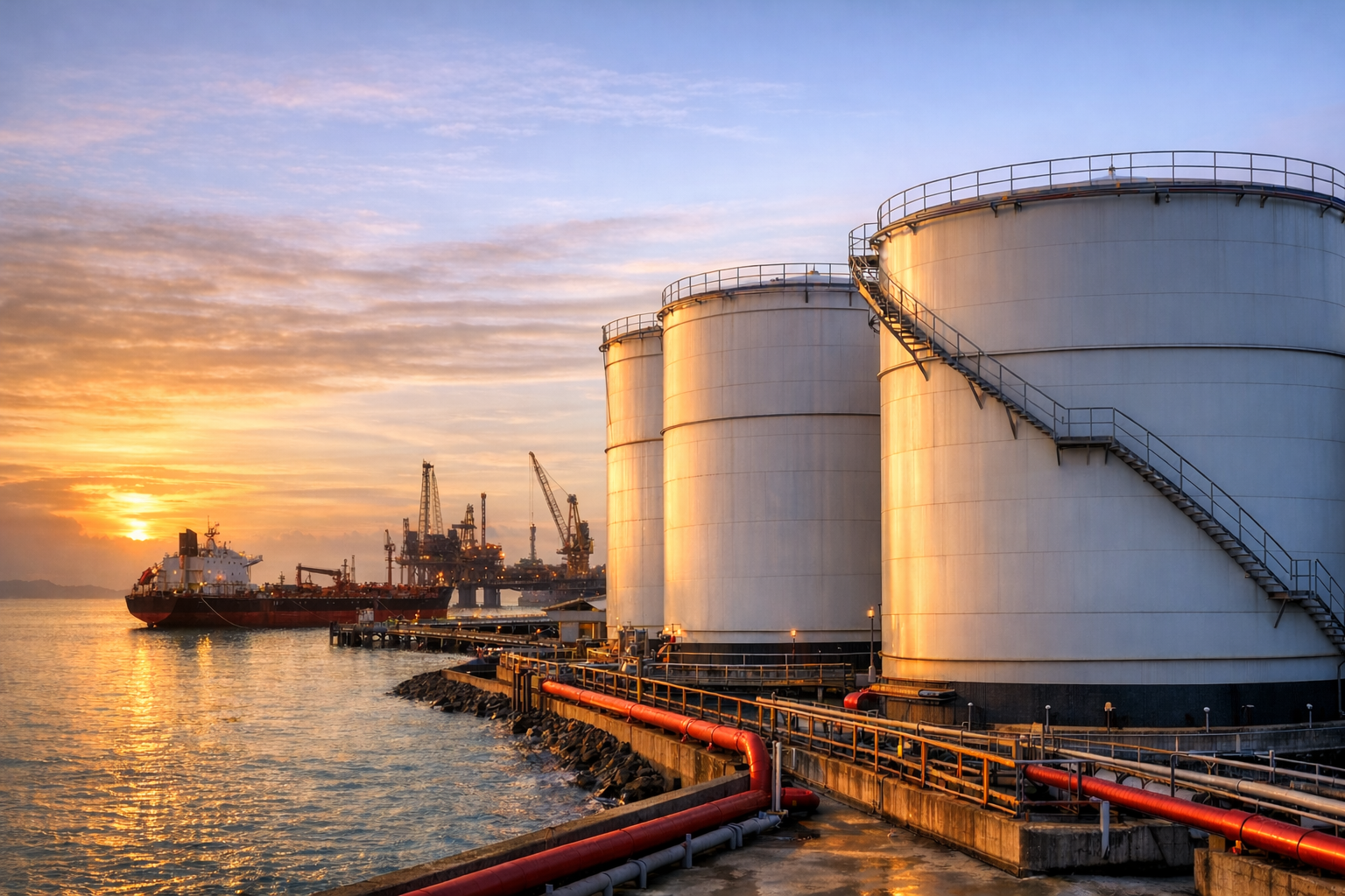 Fuel storage and marine distribution facility